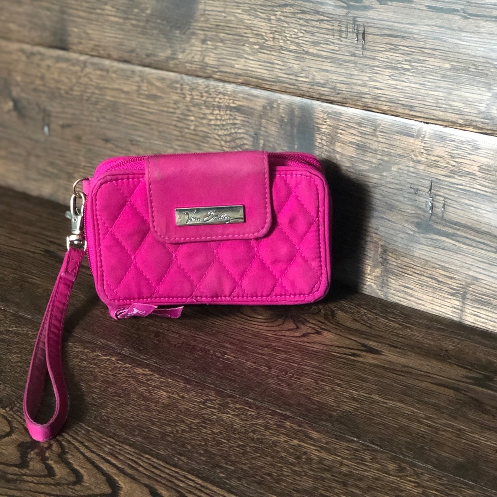 Vera Bradley pink wristlet